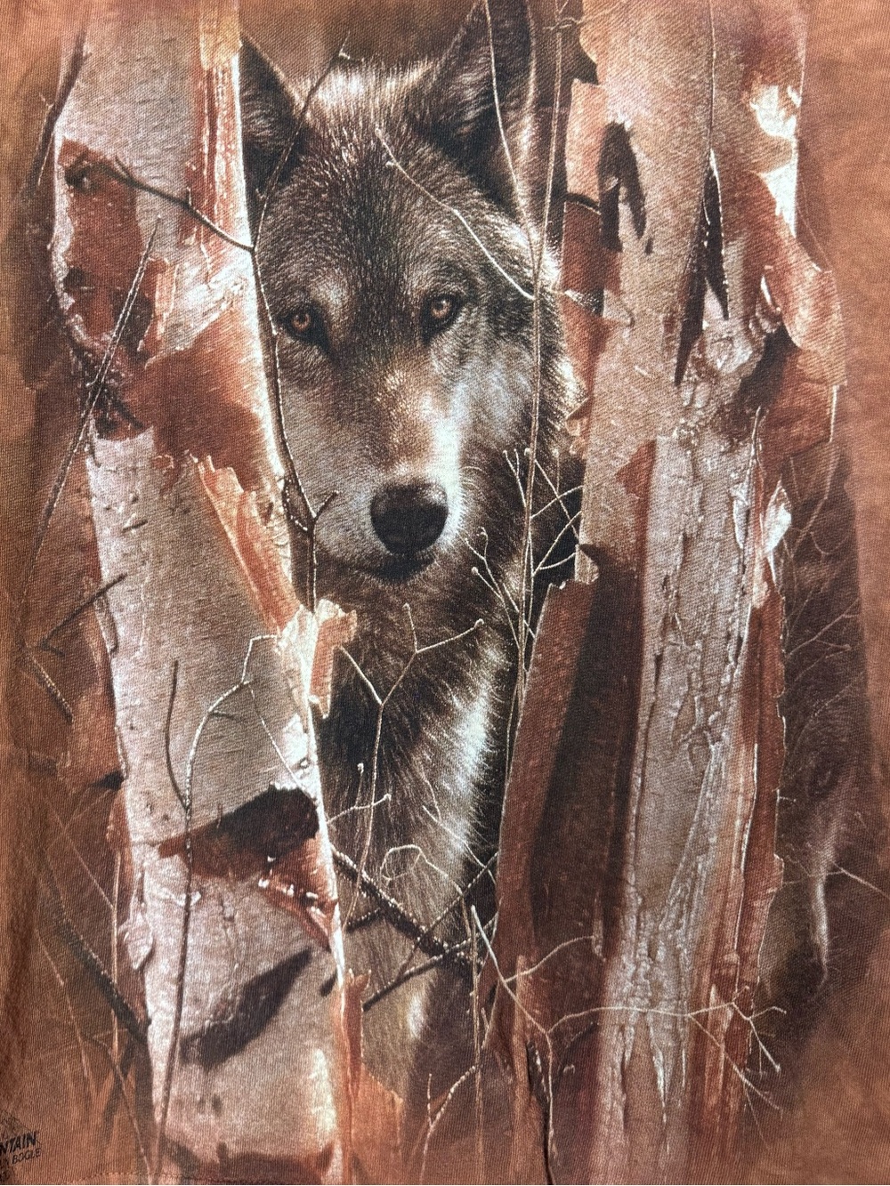 The Mountain Brown Wolf Graphic T-Shirt